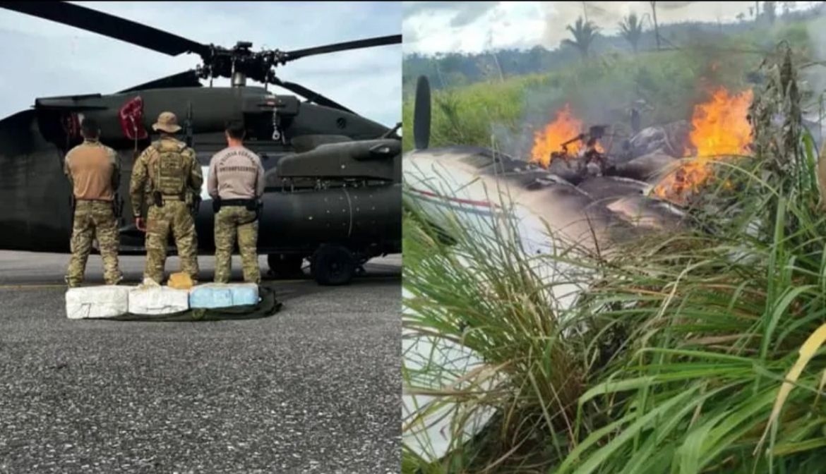 Detidos os suspeitos de estarem pilotando a aeronave carregada de entorpecentes detida em área rural de Altamira.